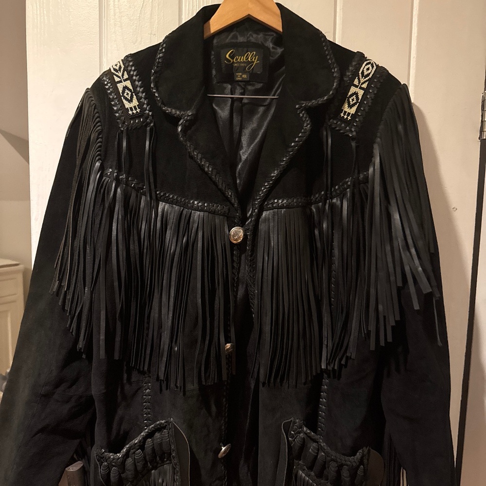 Vintage Scully fringe suede jacket 46L